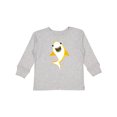 thumbnail image 1 of Inktastic Cute Shark, Little Shark, Yellow Shark, Sea Animal Boys or Girls Long Sleeve Toddler T-Shirt, 1 of 5