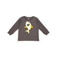 thumbnail image 1 of Inktastic Cute Shark, Little Shark, Yellow Shark, Sea Animal Boys or Girls Long Sleeve Toddler T-Shirt, 1 of 5