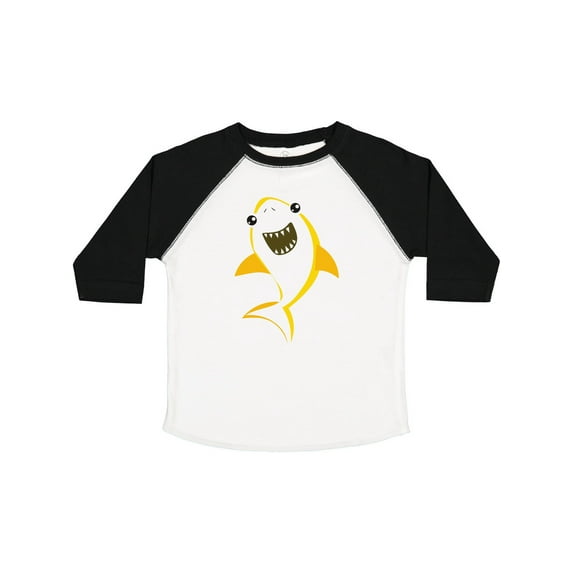 Inktastic Cute Shark, Little Shark, Yellow Shark, Sea Animal Boys or Girls Toddler T-Shirt