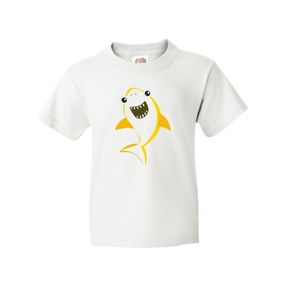 Inktastic Cute Shark, Little Shark, Yellow Shark Youth T-Shirt