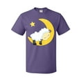 thumbnail image 1 of Inktastic Cute Sheep Sleeping On The Moon, White Sheep, Star T-Shirt, 1 of 5