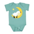 thumbnail image 1 of Inktastic Cute Sheep, Sleeping Sheep, Moon, Stars, Sleepy Boys or Girls Baby Bodysuit, 1 of 5