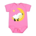 thumbnail image 1 of Inktastic Cute Sheep, Sleeping Sheep, Moon, Stars, Sleepy Boys or Girls Baby Bodysuit, 1 of 5