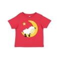 thumbnail image 1 of Inktastic Cute Sheep, Sleeping Sheep, Moon, Stars, Sleepy Boys or Girls Baby T-Shirt, 1 of 5