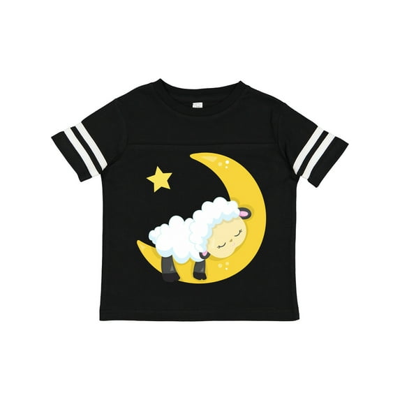 Inktastic Cute Sheep, Sleeping Sheep, Moon, Stars, Sleepy Boys or Girls Toddler T-Shirt