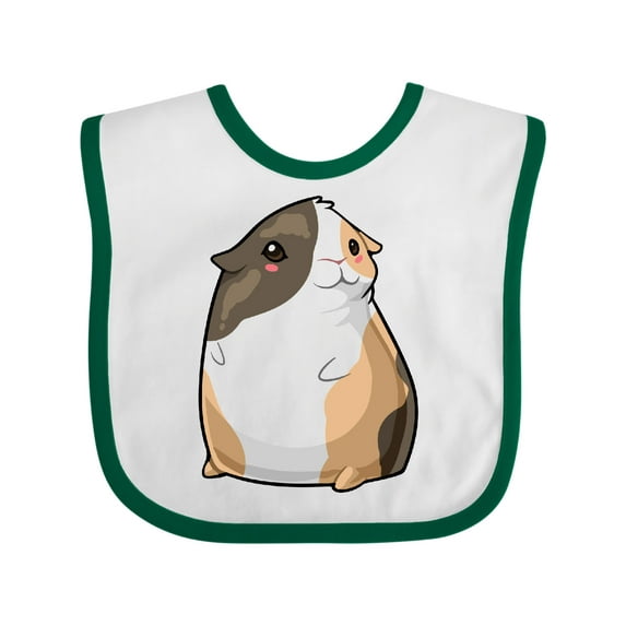 Inktastic Cute Short Hair Guinea Pig Boys or Girls Baby Bib