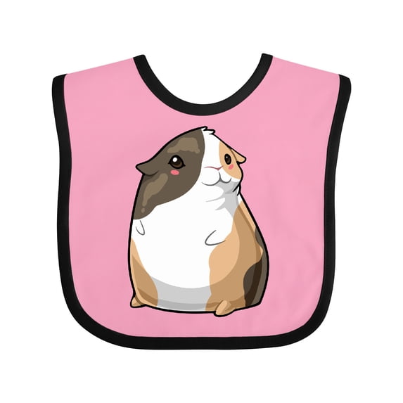 Inktastic Cute Short Hair Guinea Pig Boys or Girls Baby Bib
