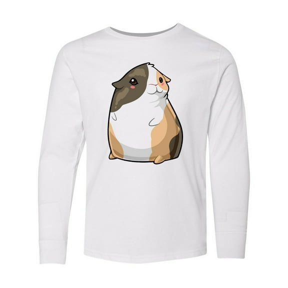 Inktastic Cute Short Hair Guinea Pig Long Sleeve Youth T-Shirt