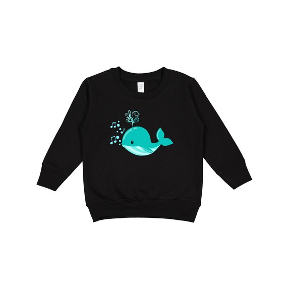 Inktastic Cute Singing Whale Toddler Sweatshirt