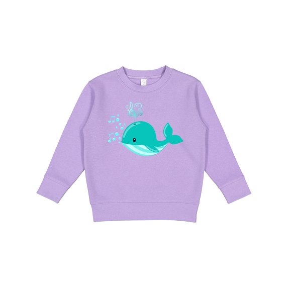 Inktastic Cute Singing Whale Toddler Sweatshirt