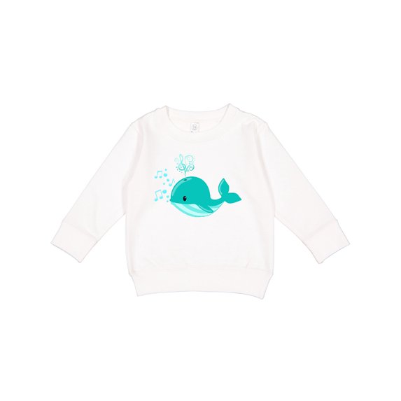 Inktastic Cute Singing Whale Toddler Sweatshirt