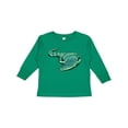 thumbnail image 1 of Inktastic Cute Sleepy Alligator Green Alligator Design Boys or Girls Long Sleeve Toddler T-Shirt, 1 of 5