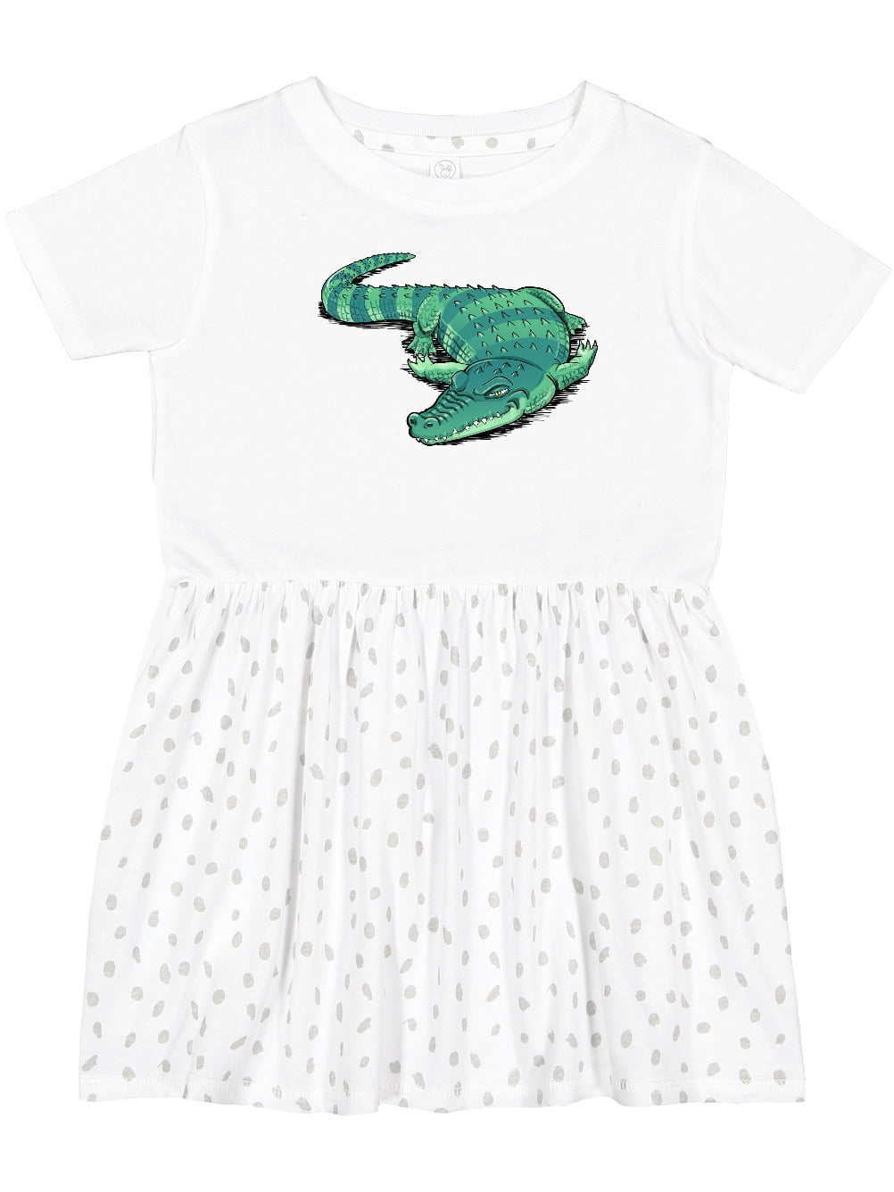 green alligator print dress Inktastic Cute Sleepy Alligator Design Girls Toddler Balenciaga