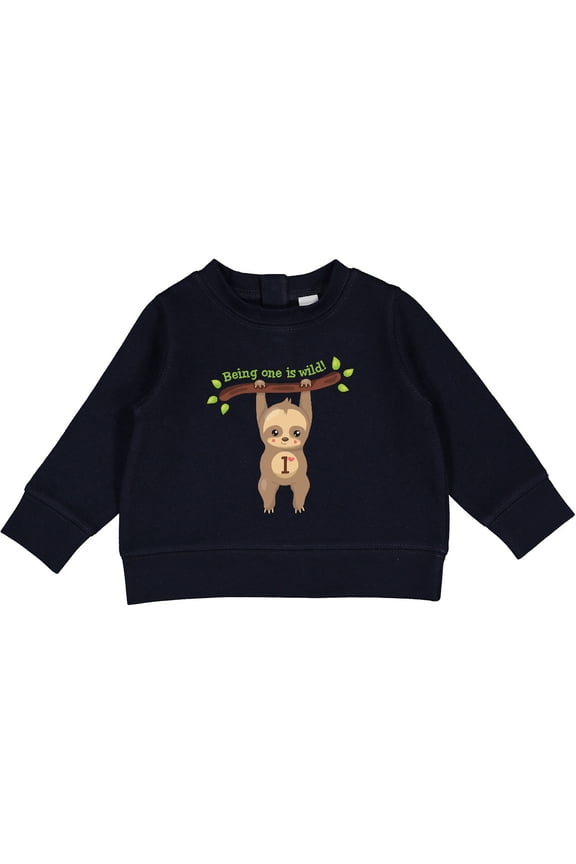 Cute Sloth 1st Birthday Baby Sweatshirt
