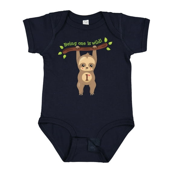 Inktastic Cute Sloth 1st Birthday Boys or Girls Baby Bodysuit