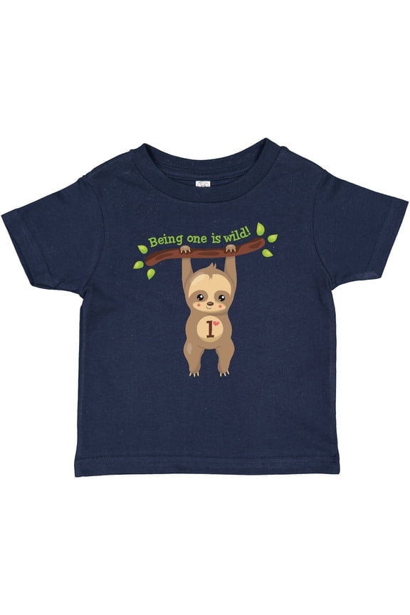 Cute Sloth 1st Birthday Boys or Girls Baby T-Shirt