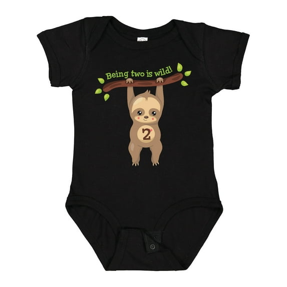 Inktastic Cute Sloth 2nd Birthday Boys or Girls Baby Bodysuit