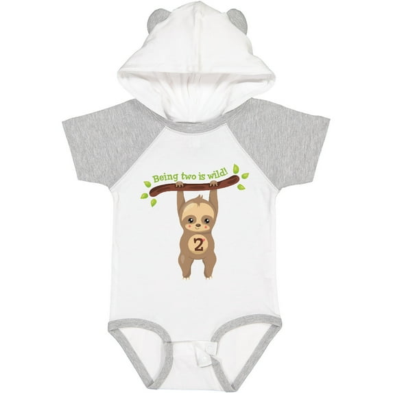 Inktastic Cute Sloth 2nd Birthday Boys or Girls Baby Bodysuit