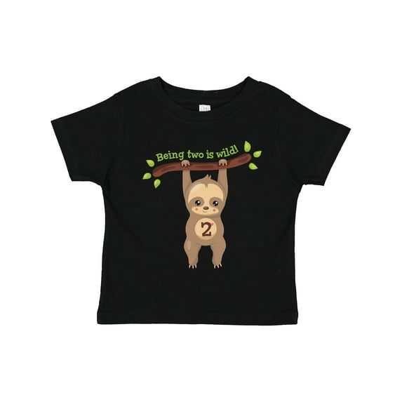 Inktastic Cute Sloth 2nd Birthday Boys or Girls Toddler T-Shirt