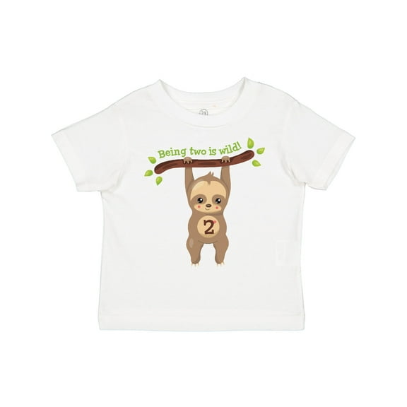 Inktastic Cute Sloth 2nd Birthday Boys or Girls Toddler T-Shirt