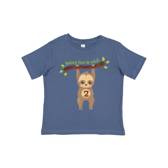 Inktastic Cute Sloth 2nd Birthday Boys or Girls Toddler T-Shirt