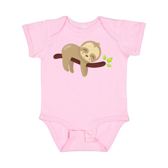 Inktastic Cute Sloth, Baby Sloth, Lazy Sloth, Sleeping Sloth Boys or Girls Baby Bodysuit