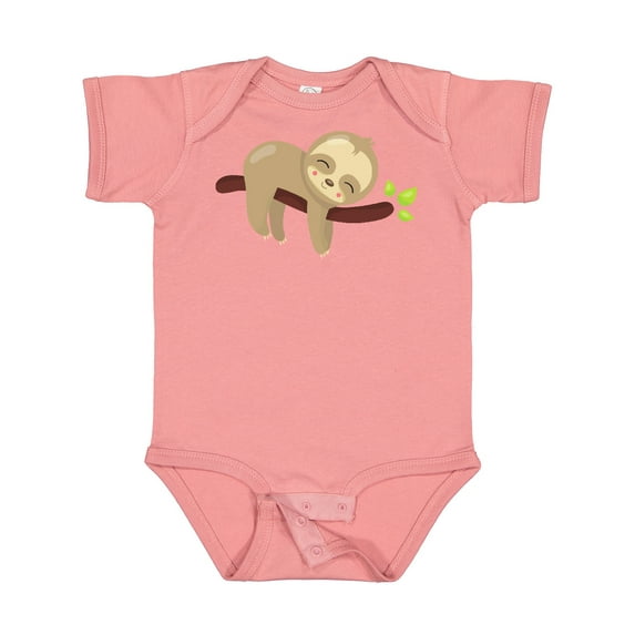 Inktastic Cute Sloth, Baby Sloth, Lazy Sloth, Sleeping Sloth Boys or Girls Baby Bodysuit