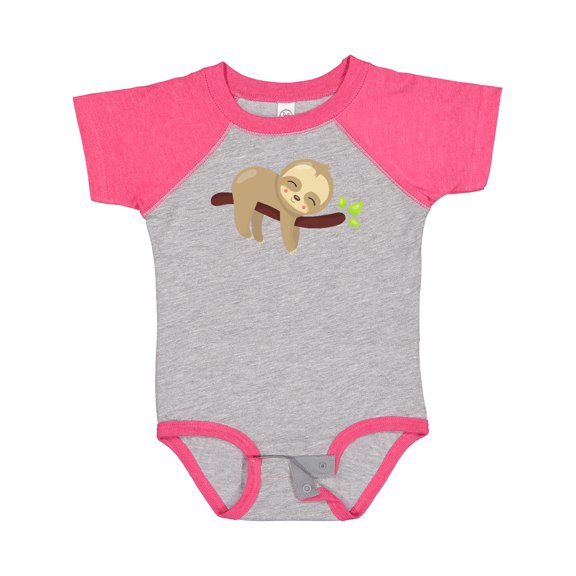 Inktastic Cute Sloth, Baby Sloth, Lazy Sloth, Sleeping Sloth Boys or Girls Baby Bodysuit