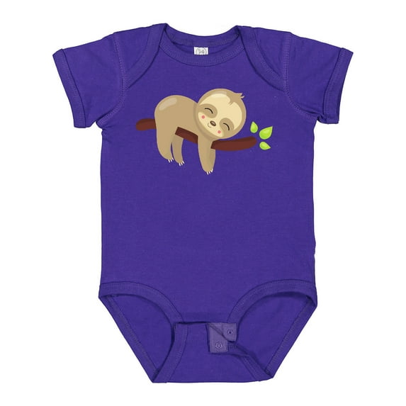 Inktastic Cute Sloth, Baby Sloth, Lazy Sloth, Sleeping Sloth Boys or Girls Baby Bodysuit