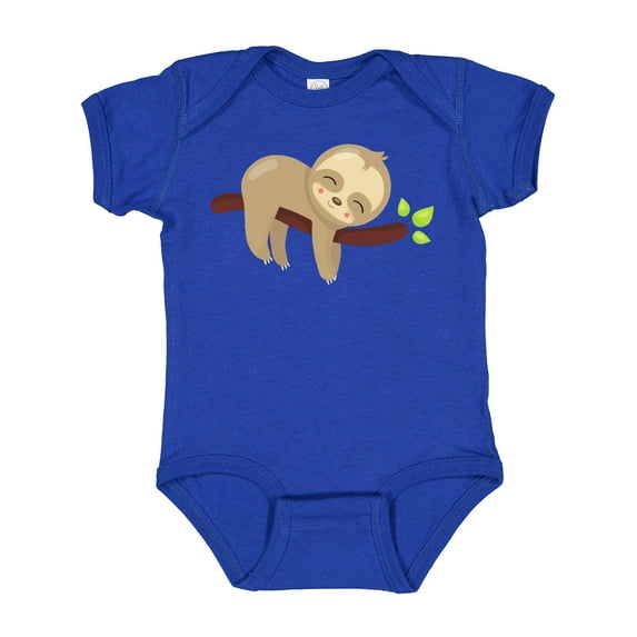 Inktastic Cute Sloth, Baby Sloth, Lazy Sloth, Sleeping Sloth Boys or Girls Baby Bodysuit