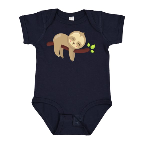 Inktastic Cute Sloth, Baby Sloth, Lazy Sloth, Sleeping Sloth Boys or Girls Baby Bodysuit