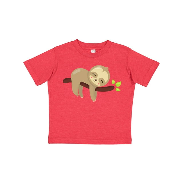 Inktastic Cute Sloth, Baby Sloth, Lazy Sloth, Sleeping Sloth Boys or Girls Toddler T-Shirt