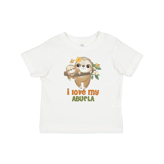 Inktastic Cute Sloth I Love My Abuela Boys or Girls Baby T-Shirt