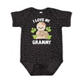 thumbnail image 1 of Inktastic Cute Sloth I Love My Grammy with Green Leaves Boys or Girls Baby Bodysuit, 1 of 5