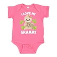 thumbnail image 1 of Inktastic Cute Sloth I Love My Grammy with Green Leaves Boys or Girls Baby Bodysuit, 1 of 5