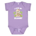 thumbnail image 1 of Inktastic Cute Sloth I Love My Grammy with Green Leaves Boys or Girls Baby Bodysuit, 1 of 5