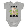thumbnail image 1 of Inktastic Cute Sloth I Love My Grammy with Green Leaves Boys or Girls Baby Bodysuit, 1 of 5