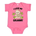 thumbnail image 1 of Inktastic Cute Sloth I Love My Grammy with Green Leaves Boys or Girls Baby Bodysuit, 1 of 5