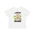 thumbnail image 1 of Inktastic Cute Sloth I Love My Grammy with Green Leaves Boys or Girls Baby T-Shirt, 1 of 5