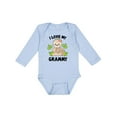 thumbnail image 1 of Inktastic Cute Sloth I Love My Grammy with Green Leaves Boys or Girls Long Sleeve Baby Bodysuit, 1 of 5