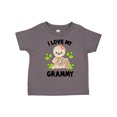 thumbnail image 1 of Inktastic Cute Sloth I Love My Grammy with Green Leaves Boys or Girls Toddler T-Shirt, 1 of 5
