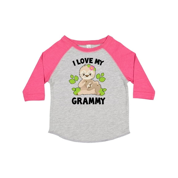 Inktastic Cute Sloth I Love My Grammy with Green Leaves Boys or Girls Toddler T-Shirt