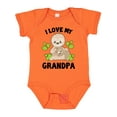 thumbnail image 1 of Inktastic Cute Sloth I Love My Grandpa with Green Leaves Boys or Girls Baby Bodysuit, 1 of 5