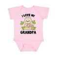thumbnail image 1 of Inktastic Cute Sloth I Love My Grandpa with Green Leaves Boys or Girls Baby Bodysuit, 1 of 5