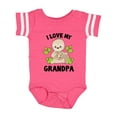 thumbnail image 1 of Inktastic Cute Sloth I Love My Grandpa with Green Leaves Boys or Girls Baby Bodysuit, 1 of 5