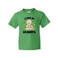 thumbnail image 1 of Inktastic Cute Sloth I Love My Grandpa with Green Leaves Youth T-Shirt, 1 of 5