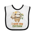 thumbnail image 1 of Inktastic Cute Sloth I Love My Memaw Boys or Girls Baby Bib, 1 of 4