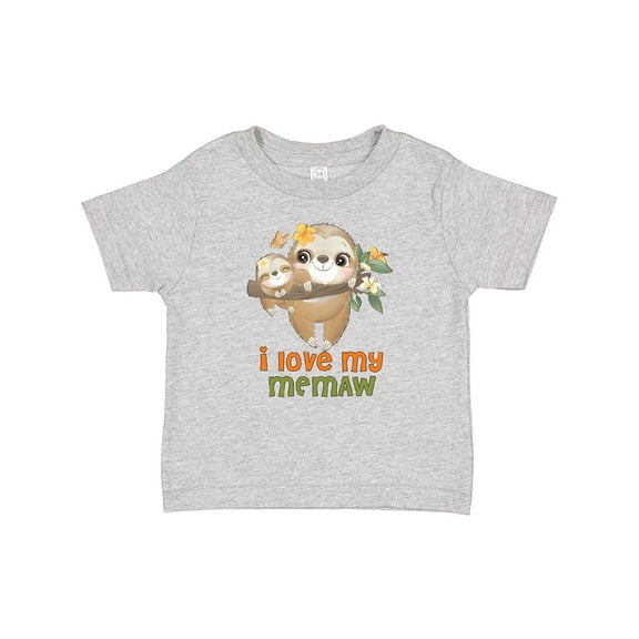 Inktastic Cute Sloth I Love My Memaw Boys or Girls Baby T-Shirt