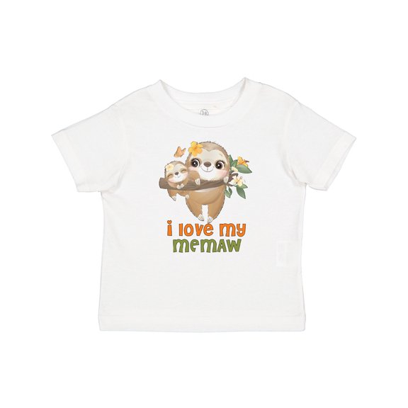 Inktastic Cute Sloth I Love My Memaw Boys or Girls Baby T-Shirt