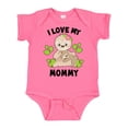 thumbnail image 1 of Inktastic Cute Sloth I Love My Mommy with Green Leaves Boys or Girls Baby Bodysuit, 1 of 5